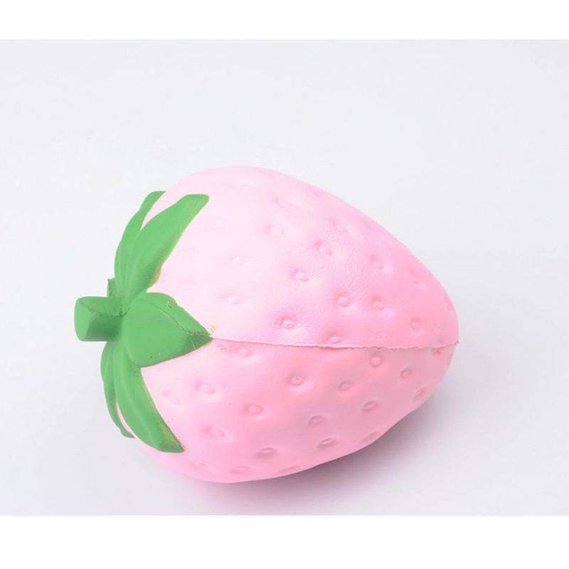 11.5x9.5 cm Kawaii Squishy Strawberry Měkká Telefon Tašky Na Klíče Popruhy Pomalé Stoupání