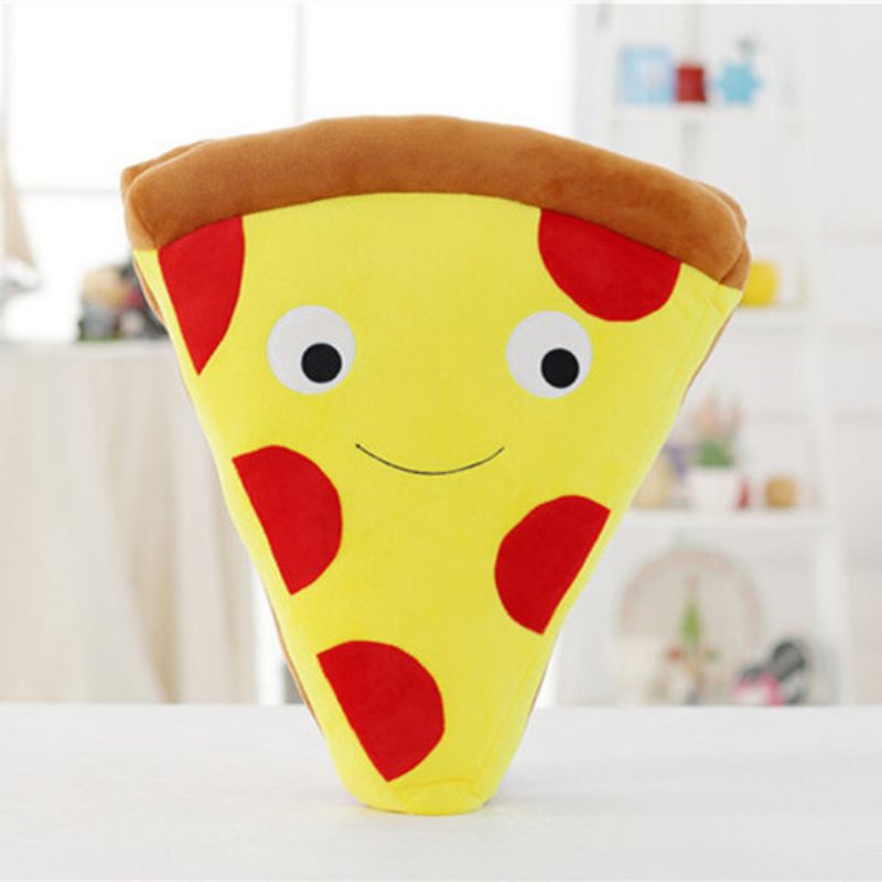 3d 50cm Roztomilý Kreslený Výraz Pizza Hranolky Polštářky Kreativní Vycpané Plyšové Hračky Domácí Dekorace