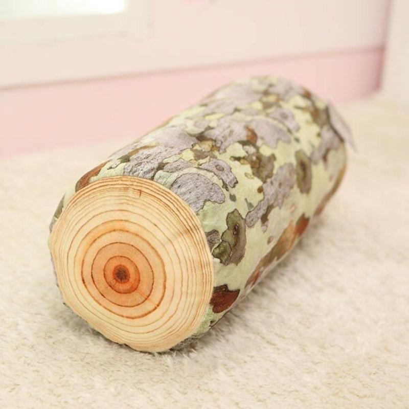 3d 3d Polštář Z Pařezu Dřevo Throw Sycamore Tree Cushion Home Office Car Dekor