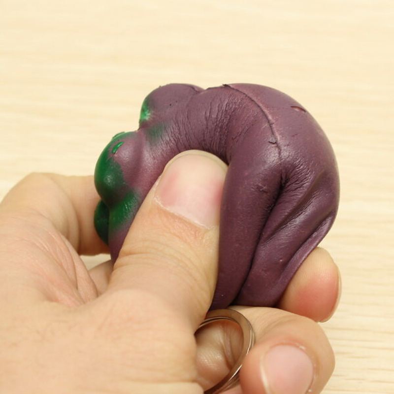 5.5 cm Squishy Mangosteen Tropické Ovoce 5.5 * 5 cm Přívěšek Na Klíče Taška Na Telefon Popruh Přívěsek Dárek