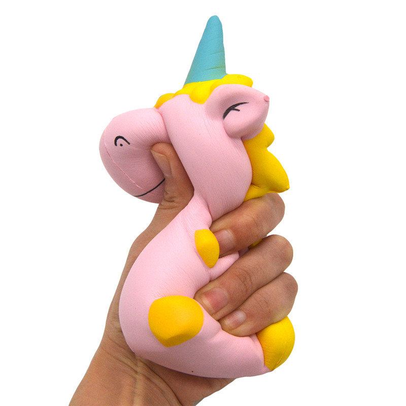 Areedy Squishy Baby Unicorn 14 cm * 10 cm * 8 cm Super Pomalu Rostoucí Roztomilý Růžový Vonný Originální Balíček