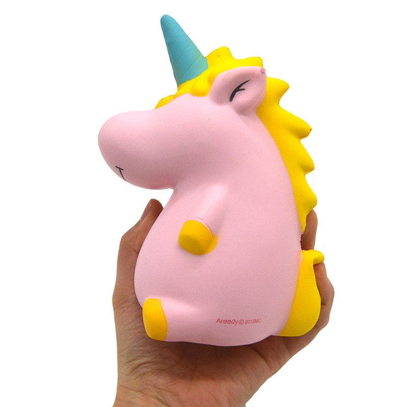 Areedy Squishy Baby Unicorn 14 cm * 10 cm * 8 cm Super Pomalu Rostoucí Roztomilý Růžový Vonný Originální Balíček