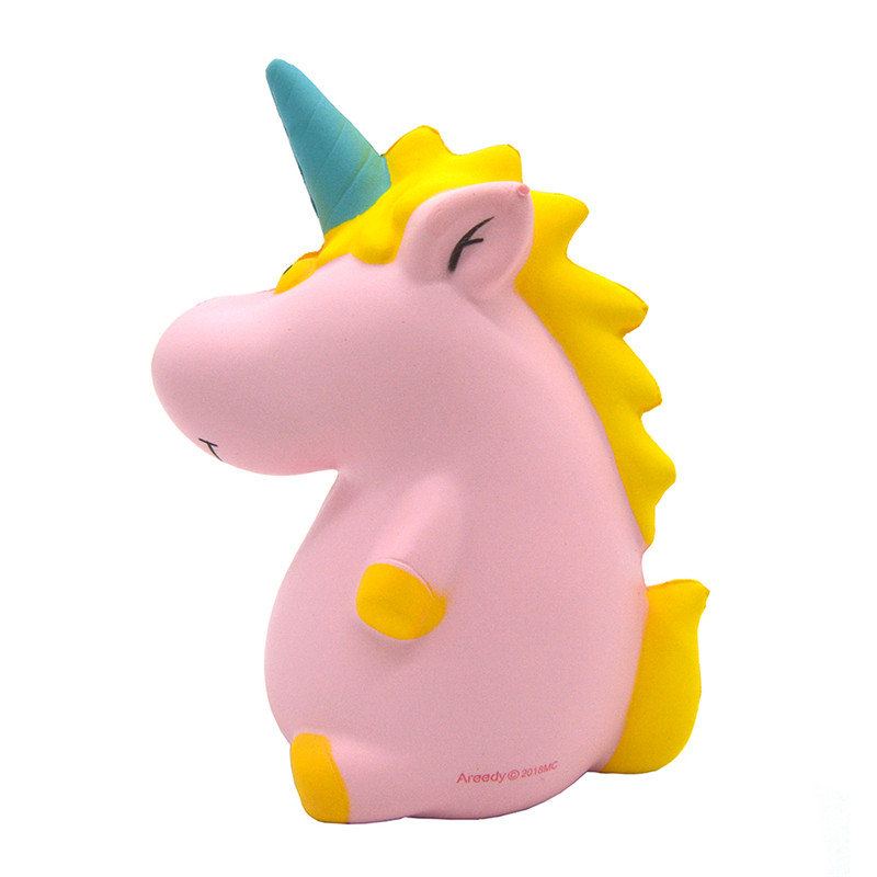 Areedy Squishy Baby Unicorn 14 cm * 10 cm * 8 cm Super Pomalu Rostoucí Roztomilý Růžový Vonný Originální Balíček