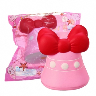 Bow-knot Bell Squishy Jumbo Pomalu Rostoucí Plyšová Dárková Kolekce S Obalem