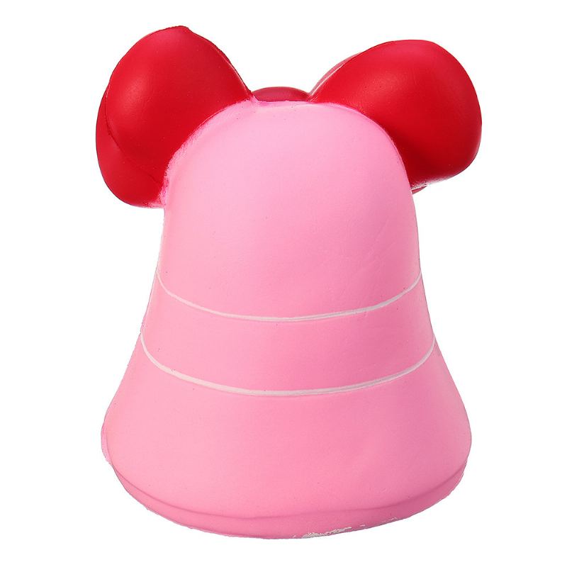 Bow-knot Bell Squishy Jumbo Pomalu Rostoucí Plyšová Dárková Kolekce S Obalem