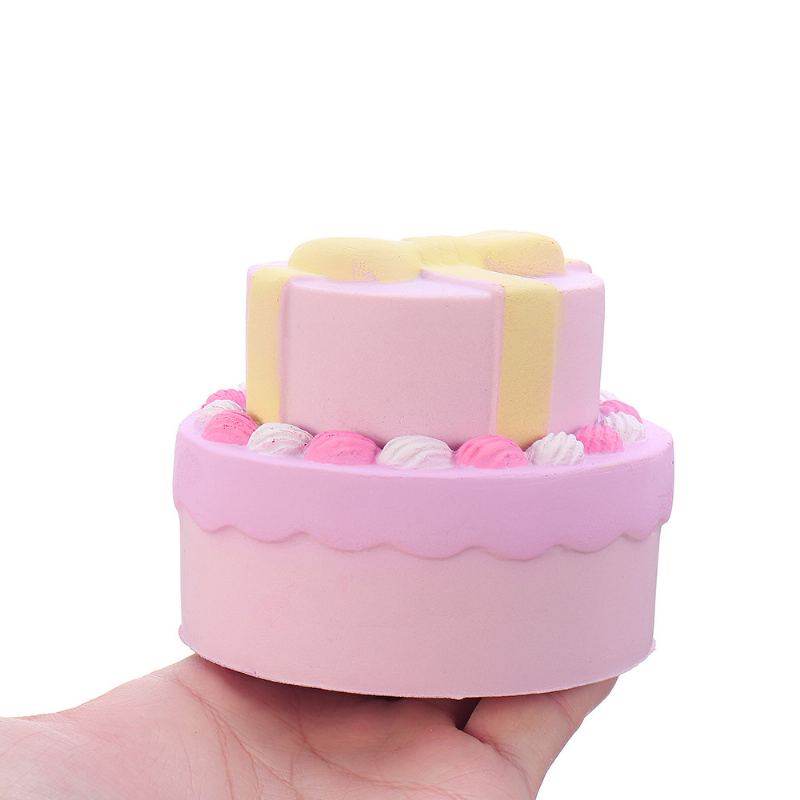 Bow-uzel Double Cake Squishy S Balení Kolekce Dárek