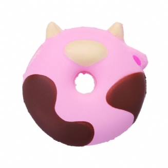 Cartoon Cow Donut Cake Squishy Pomalu Rostoucí Kolekce Dárková Plyšová Hračka S Obalem