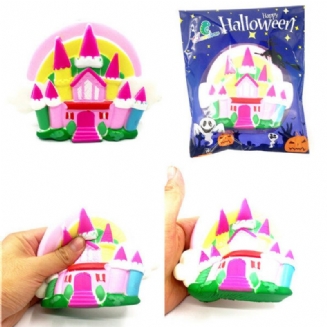 Chameleon Squishy Halloweenský Hrad Pomalu Rostoucí Hračka 16x11x4cm S Originálním Balením