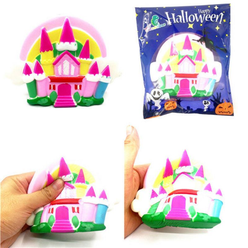 Chameleon Squishy Halloweenský Hrad Pomalu Rostoucí Hračka 16x11x4cm S Originálním Balením