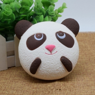 Cute Jumbo Panda Bread Řemínek Na Telefon Měkká Squishy Head Charms Taška Na Klíče Na Mobil Přívěsek