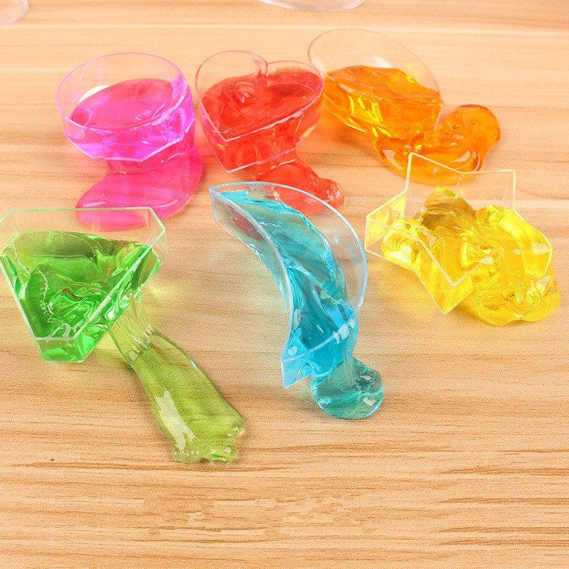 Dárková Hračka 6pcs Crystal Diamond Star Slime Jelly Plasteline