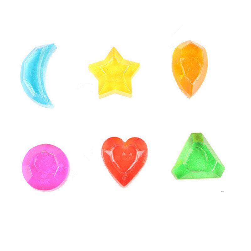 Dárková Hračka 6pcs Crystal Diamond Star Slime Jelly Plasteline