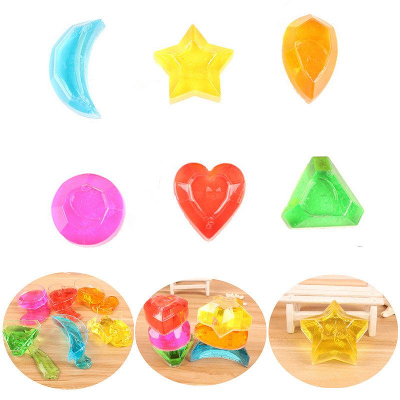 Dárková Hračka 6pcs Crystal Diamond Star Slime Jelly Plasteline