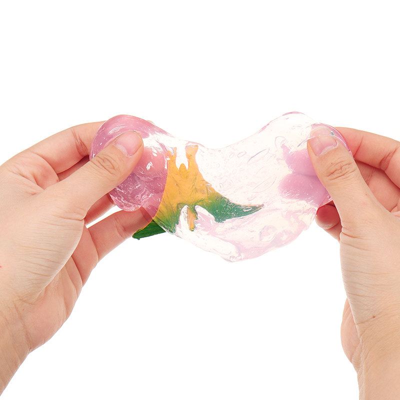 Dinosaur Crystal Slime Hex Láhev Transparentní Hliněná Diy Plastelínová Hračka Jako Dárek