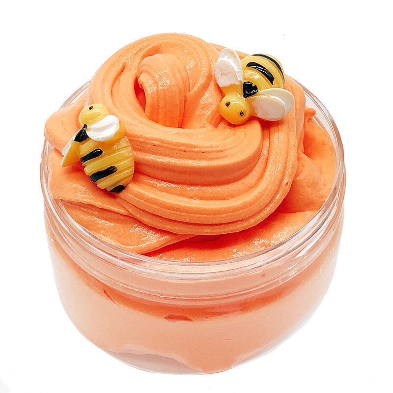 Diy Fruit Slime Fluffy Cotton Mud Multicolor Cup Cake Clay 100 Ml