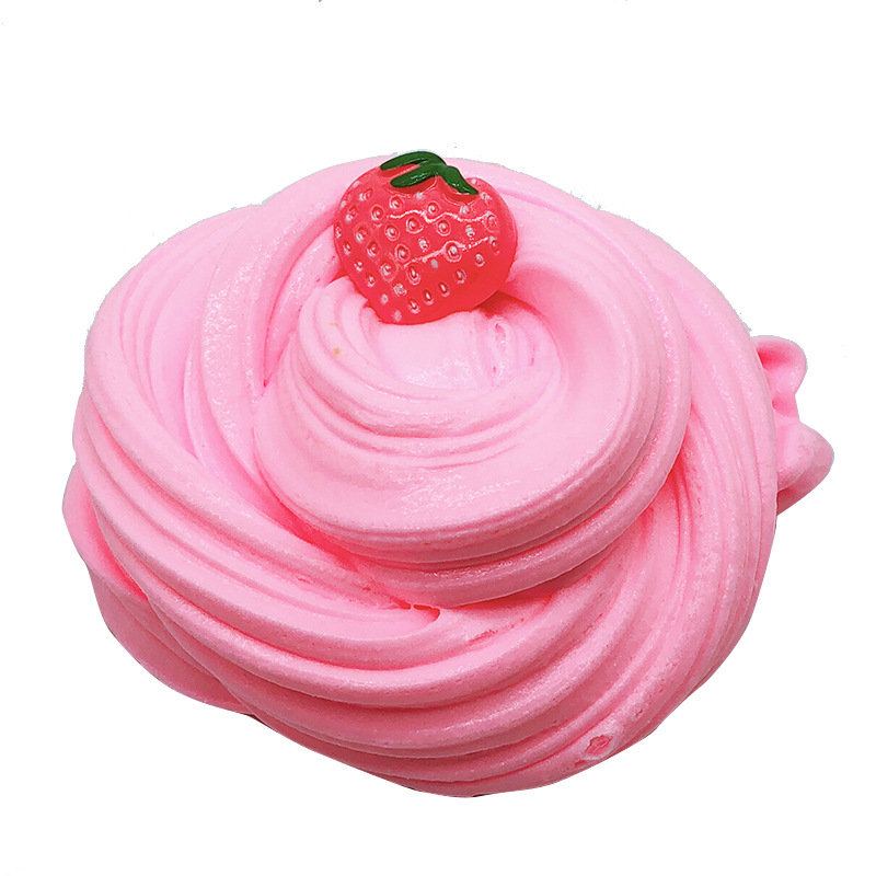 Diy Fruit Slime Fluffy Cotton Mud Multicolor Cup Cake Clay 100 Ml