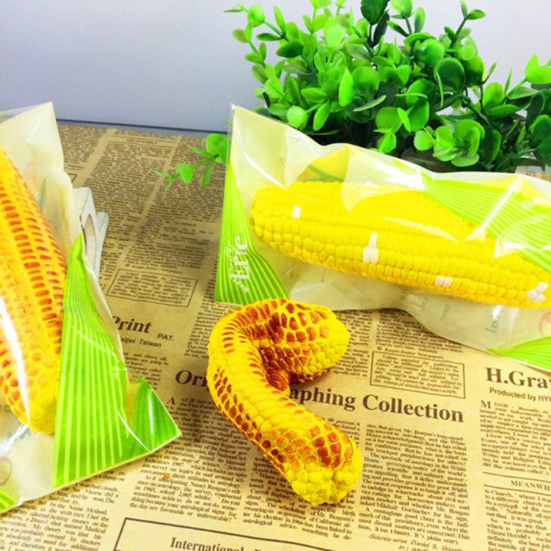 Eric Squishy Corn 16cm Pomalu Rostoucí Zelenina Kolekce S Originálním Balením Dárková Hračka