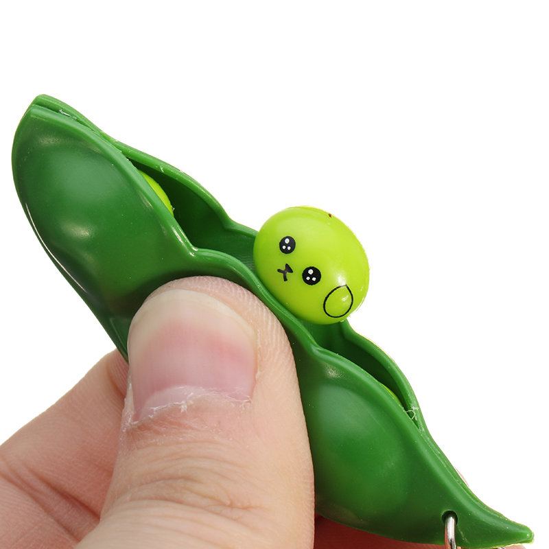 Extrusion Bean Toy Mini Squishy Plyšové Hračky Přívěsky Antistresový Míček Mačkání Gadgets