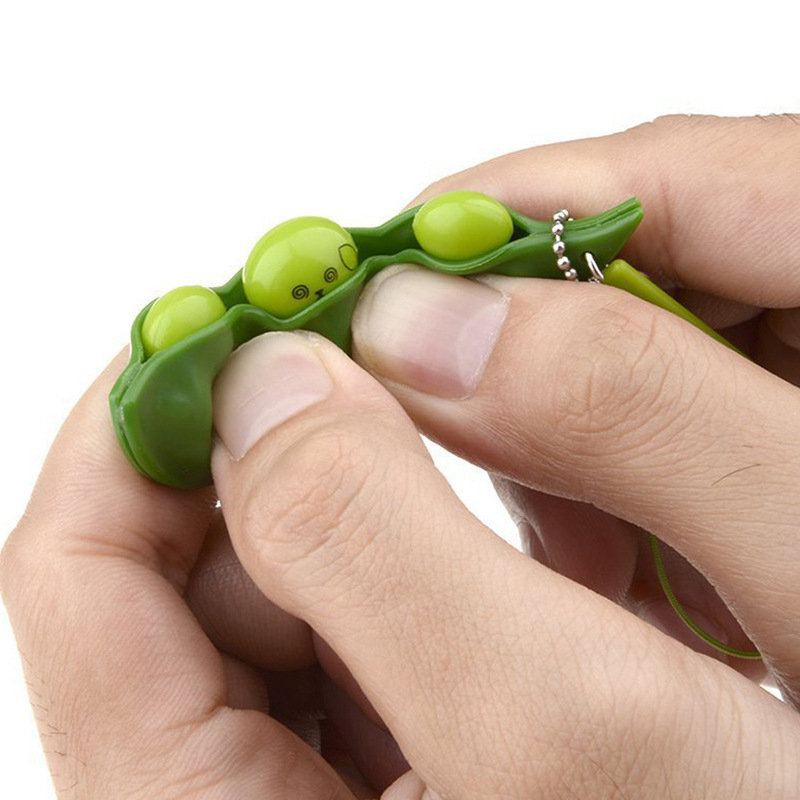 Extrusion Bean Toy Mini Squishy Plyšové Hračky Přívěsky Antistresový Míček Mačkání Gadgets