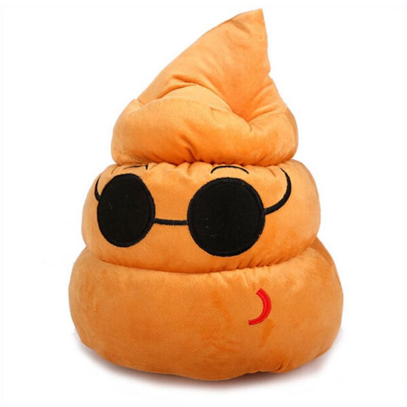 Funny Poo Shape Throw Polštář Pro Panenky Postýlka Pohovka Židle Bavlněný Polštářek