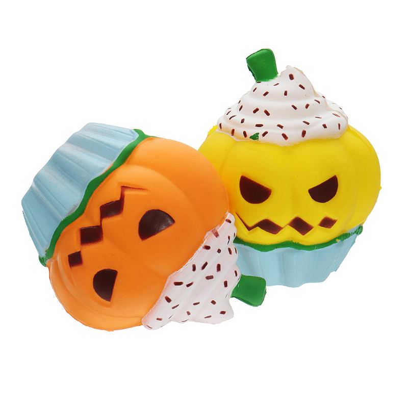 Halloween Dýňová Zmrzlina Squishy Pomalu Rostoucí Plyšová Dárková Kolekce S Obalem