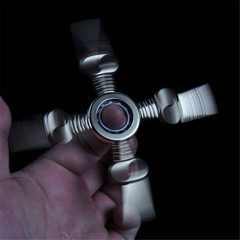 Hand Spinner Tri Fidget Metal Finger Spin Focus Edc Hračky Pro Rotační Uvolnění Stresu