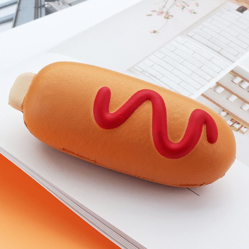 Hot Dog Squishy Plyšová Hračka Slow Rising Bun Kawaii Cartoon Gift Collection