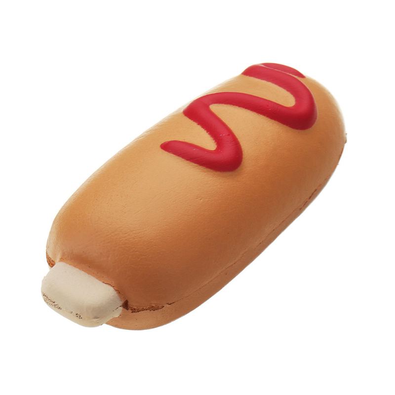 Hot Dog Squishy Plyšová Hračka Slow Rising Bun Kawaii Cartoon Gift Collection