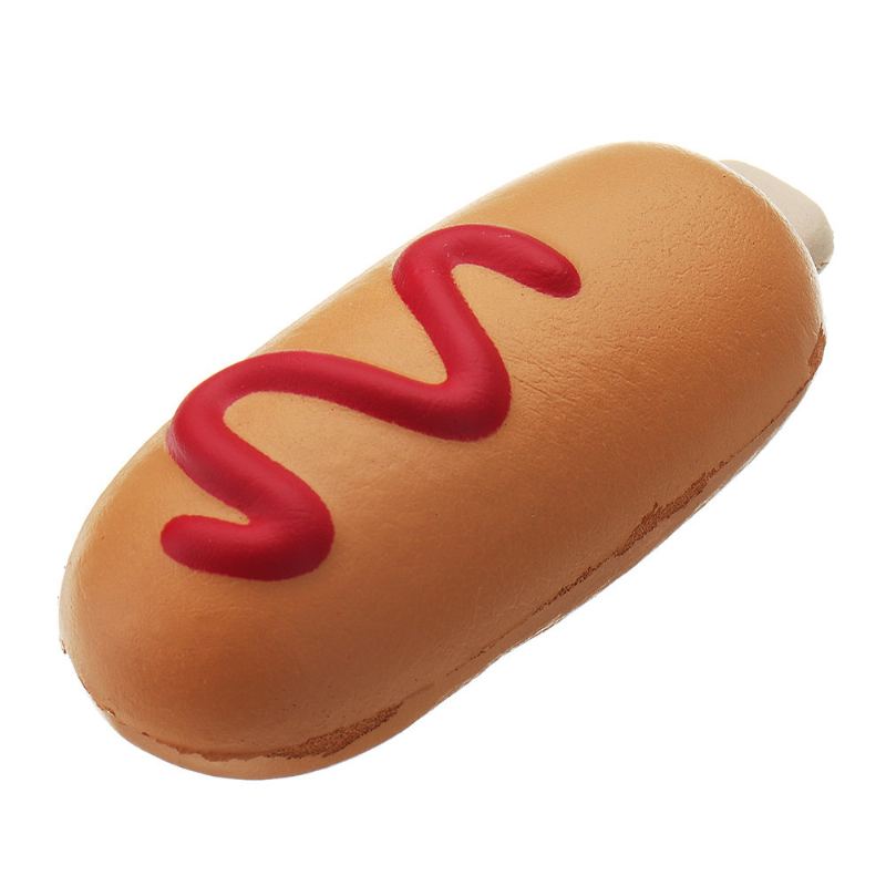 Hot Dog Squishy Plyšová Hračka Slow Rising Bun Kawaii Cartoon Gift Collection