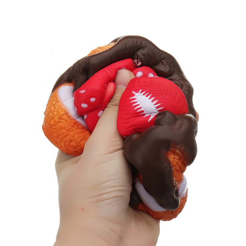 Jahodový Čokoládový Dort Squishy Slow Rising Collection Dárková Plyšová Hračka