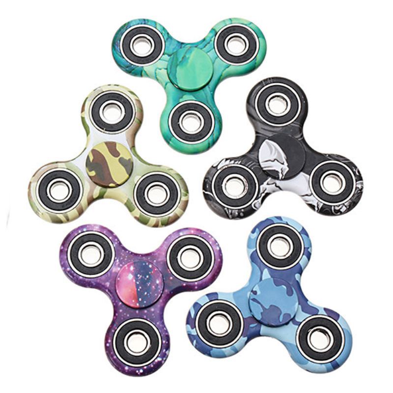 Kamufláž Rotující Fidget Hand Spinner Adhd Autismus Konečky Prstů Prsty Gyro Snížení Stresu