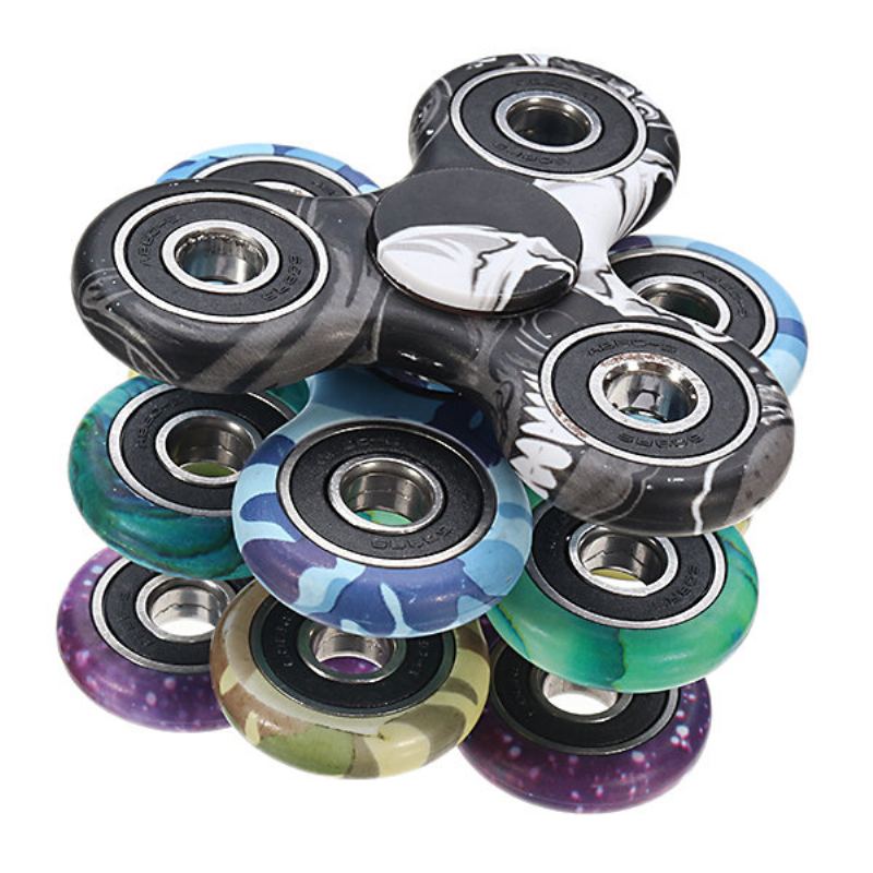 Kamufláž Rotující Fidget Hand Spinner Adhd Autismus Konečky Prstů Prsty Gyro Snížení Stresu