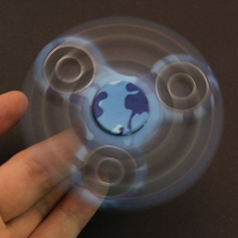 Kamufláž Rotující Fidget Hand Spinner Adhd Autismus Konečky Prstů Prsty Gyro Snížení Stresu