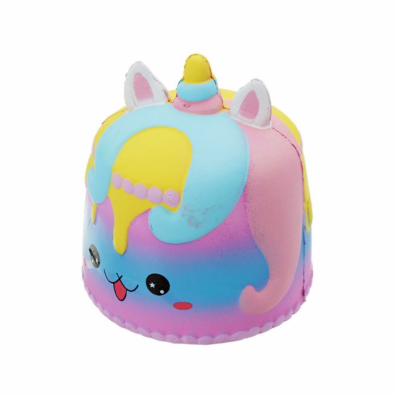 Kawaii Crown Cake Squishy Roztomilý Soft Solw Rising Toy Cartoon Dárková Kolekce S Balením