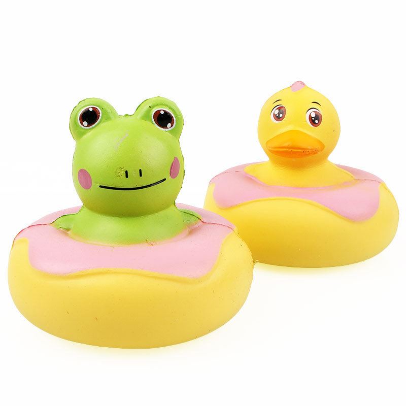 Kawaii Frog Duck Squishy Slow Rising With Packaging Collection Dárková Plyšová Hračka