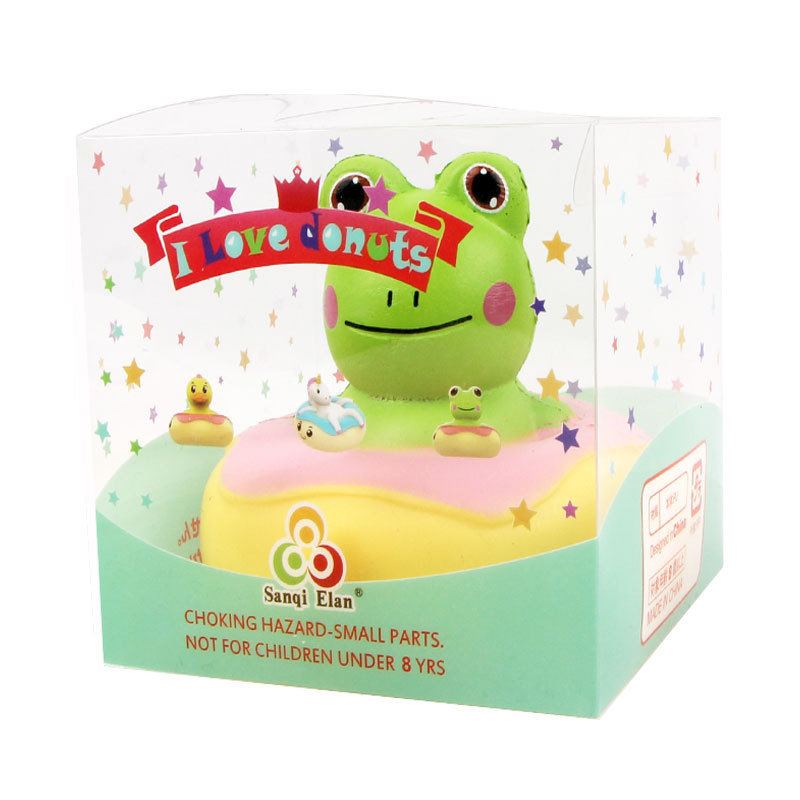 Kawaii Frog Duck Squishy Slow Rising With Packaging Collection Dárková Plyšová Hračka