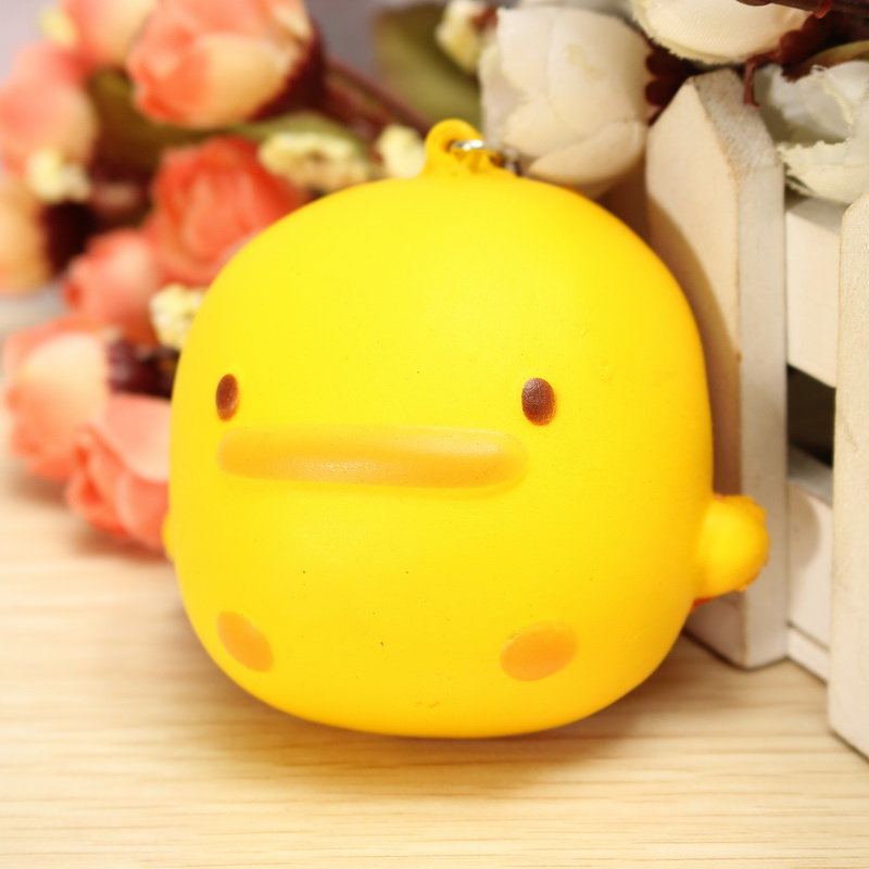 Kawaii Squishy Yellow Duck Měkká Roztomilá Taška Na Telefon Jako Dárek