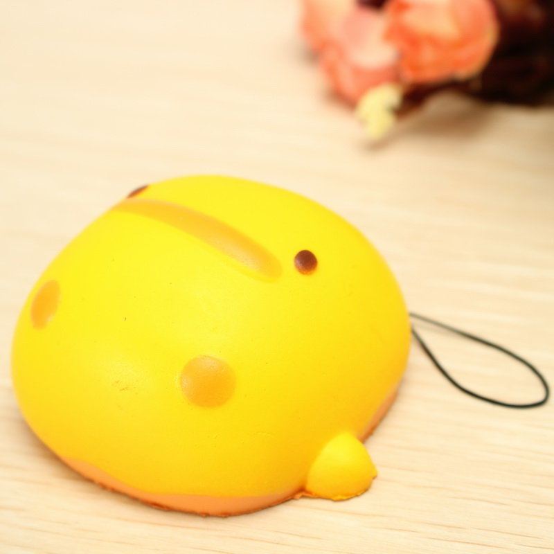 Kawaii Squishy Yellow Duck Měkká Roztomilá Taška Na Telefon Jako Dárek