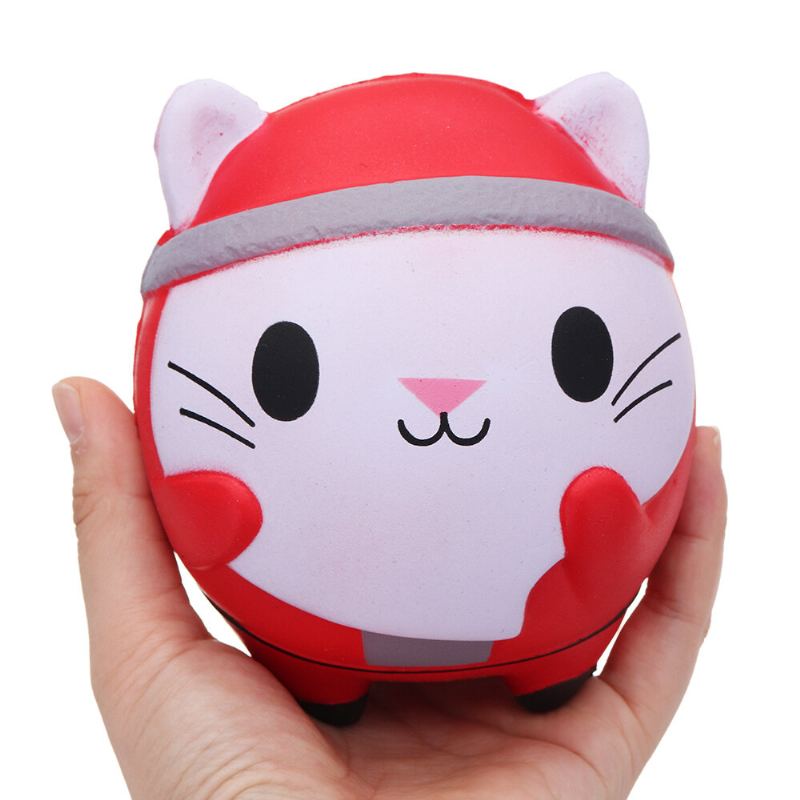 Kawaii Vánoční Kočka Squishy Soft Pomalu Rostoucí S Balením Kolekce Dárková Hračka