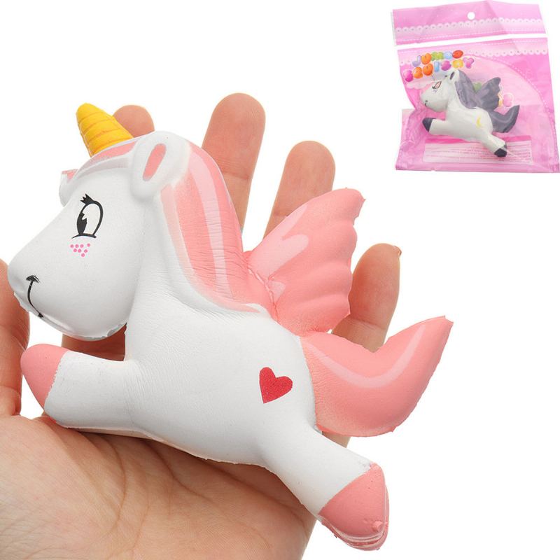 Kreslený Pegasus Squishy Pomalu Rostoucí S Balením Kolekce Dárková Plyšová Hračka