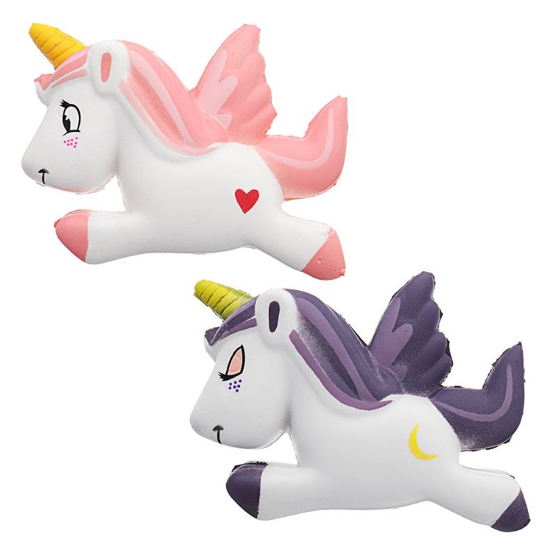 Kreslený Pegasus Squishy Pomalu Rostoucí S Balením Kolekce Dárková Plyšová Hračka