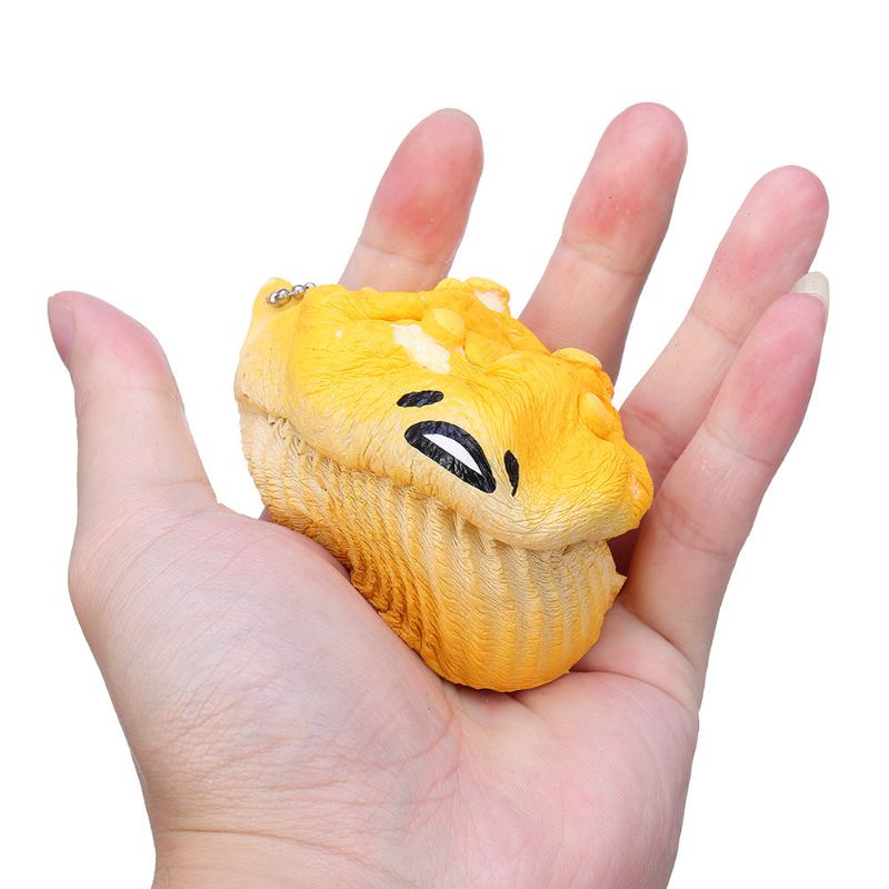 Lazy Egg Cupcake Squishy Hračka Pomalu Rostoucí S Obalem