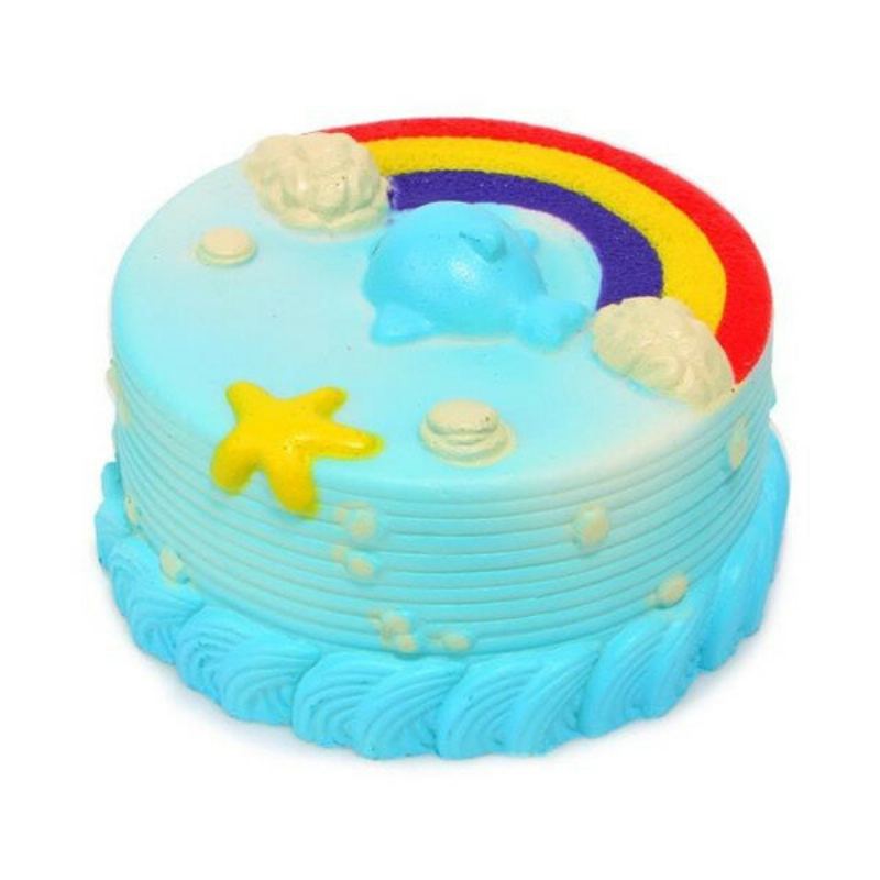 Ne Ne Squishy Jumbo Ocean Rainbow Cake Dolphin Star Pomalu Rostoucí Originální Balení Dekor Dárková Hračka