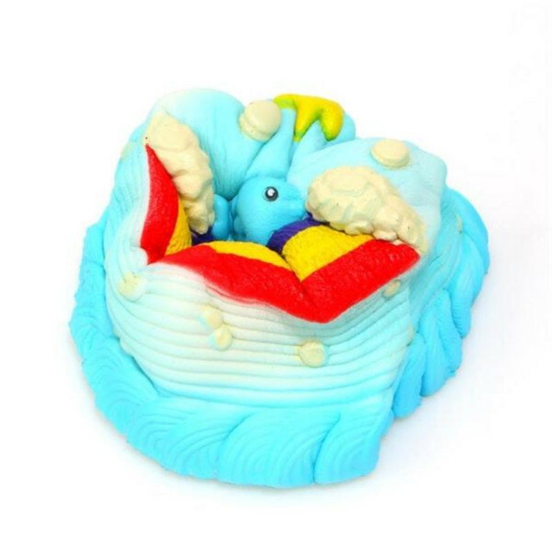 Ne Ne Squishy Jumbo Ocean Rainbow Cake Dolphin Star Pomalu Rostoucí Originální Balení Dekor Dárková Hračka