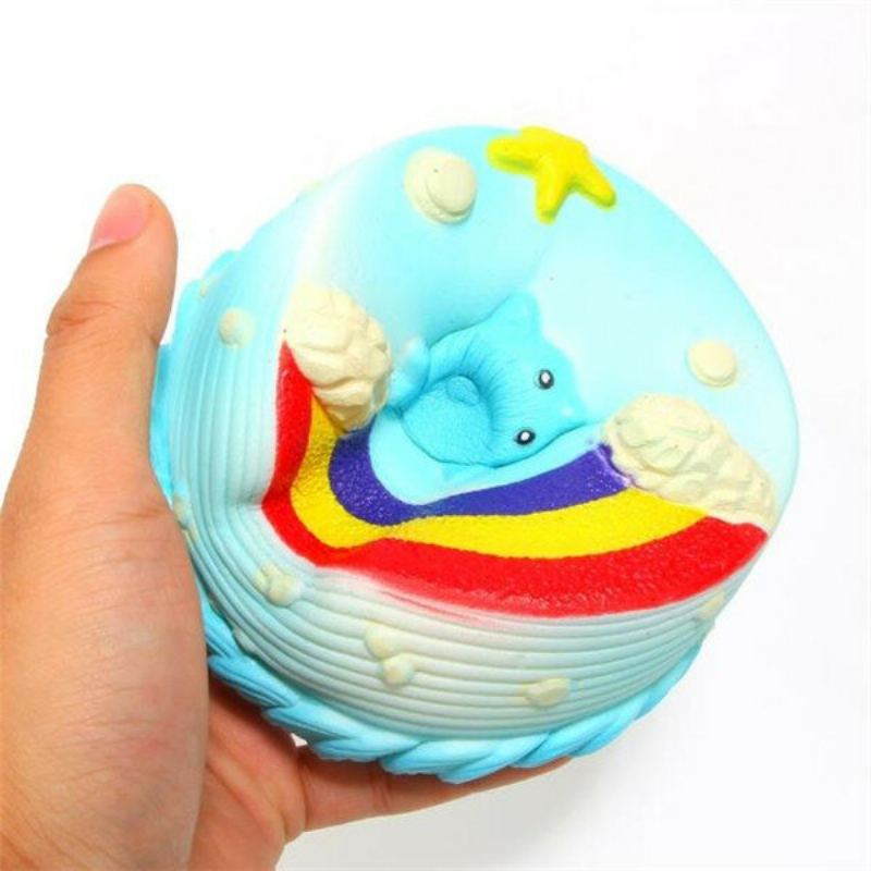 Ne Ne Squishy Jumbo Ocean Rainbow Cake Dolphin Star Pomalu Rostoucí Originální Balení Dekor Dárková Hračka