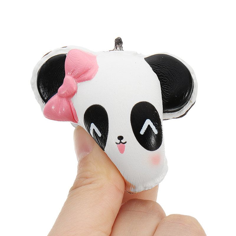 Panda Face Head Squishy Slow Rising With Packaging Collection Dárková Plyšová Hračka