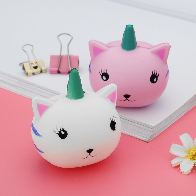 Plyšová Hračka Z Kolekce Unicorn Cat Squishy Slow Rising Collection