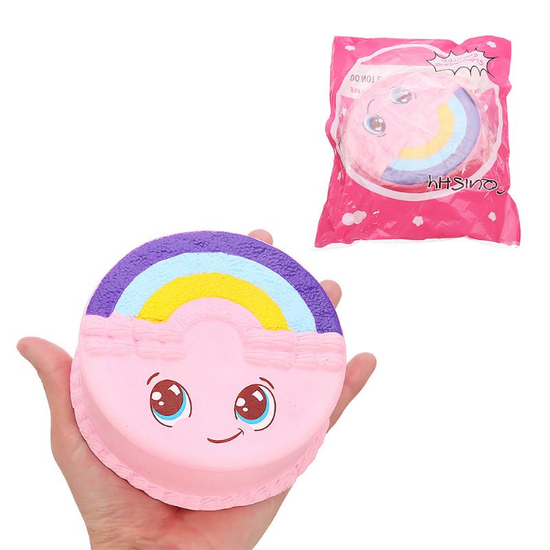 Rainbow Smile Dort Squishy Pomalu Rostoucí S Balením Kolekce Dárková Plyšová Hračka