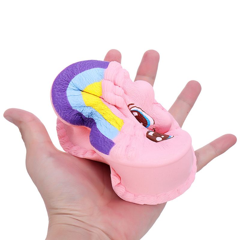 Rainbow Smile Dort Squishy Pomalu Rostoucí S Balením Kolekce Dárková Plyšová Hračka