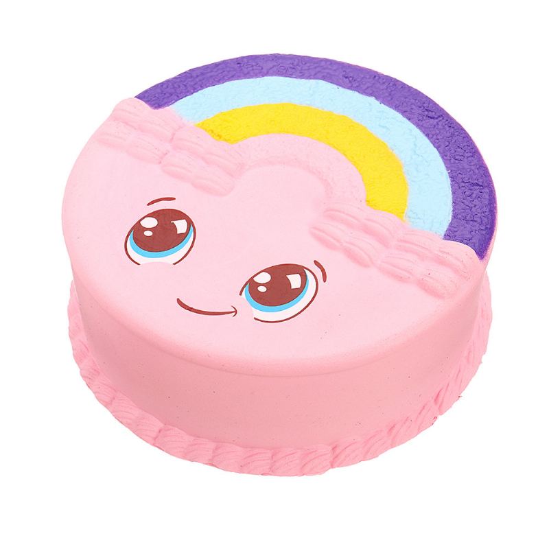 Rainbow Smile Dort Squishy Pomalu Rostoucí S Balením Kolekce Dárková Plyšová Hračka